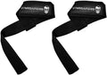 Lifting Wrist Straps for Weightlifting & Powerlifting – Padded Neoprene 18” Cotton Deadlift Straps for Bodybuilding & Strength Training