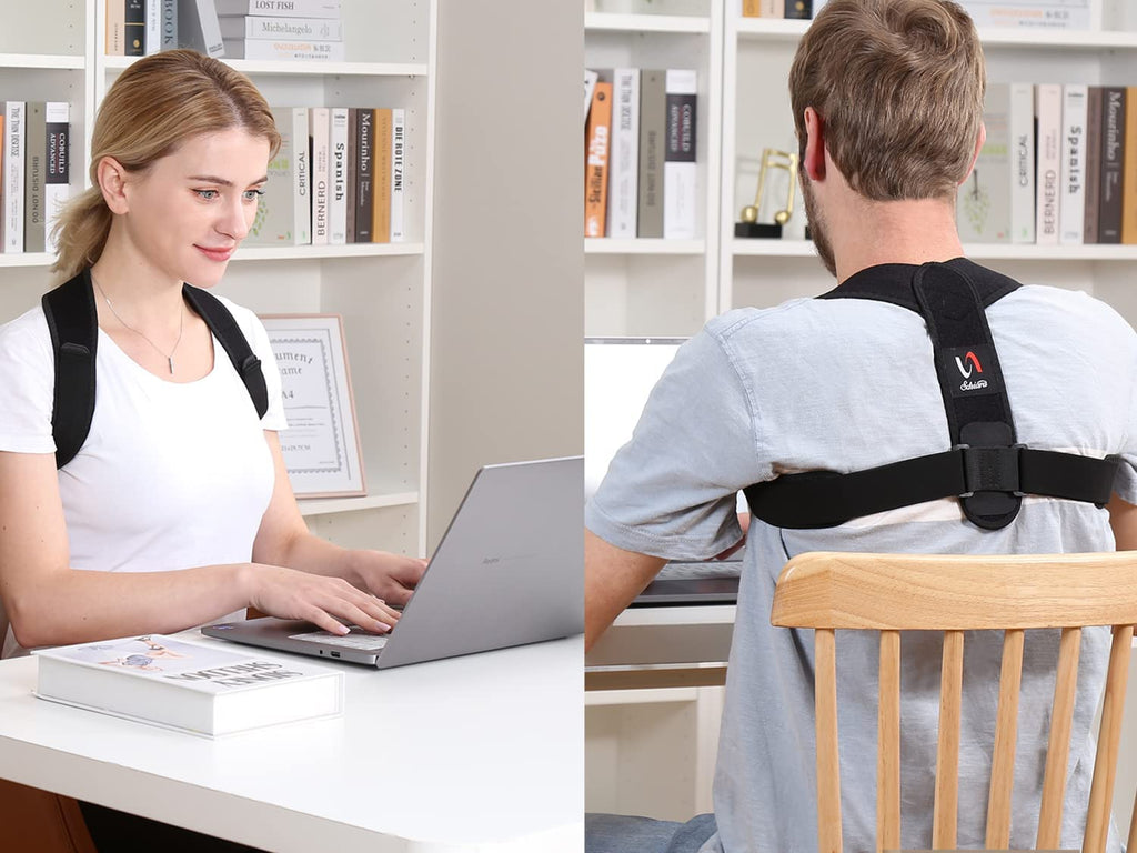 Posture Corrector for Men & Women – Adjustable Back Straightener Support Brace for Upper Back, Shoulders & Neck Pain Relief