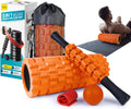 5-in-1 Foam Roller Set for Deep Tissue Massage – Muscle Recovery Kit with Foam Roller, Massage Ball & Stretching Strap for Full Body Relief