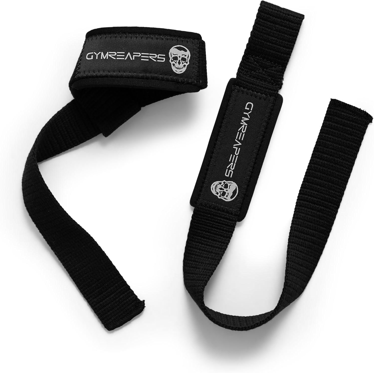 Lifting Wrist Straps for Weightlifting & Powerlifting – Padded Neoprene 18” Cotton Deadlift Straps for Bodybuilding & Strength Training